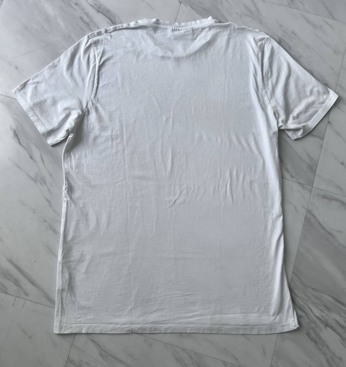 希少 名作 美品 NEIL BARRETT 18SS ビッグ シルエット Tシャツ XL 無地 ホワイト ニールバレット オーバー サイズ 国内正規品 ポルトガル製_画像3