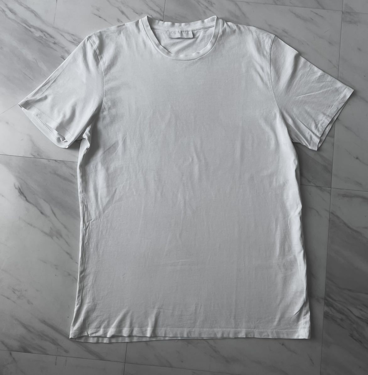 希少 名作 美品 NEIL BARRETT 18SS ビッグ シルエット Tシャツ XL 無地 ホワイト ニールバレット オーバー サイズ 国内正規品 ポルトガル製_画像1
