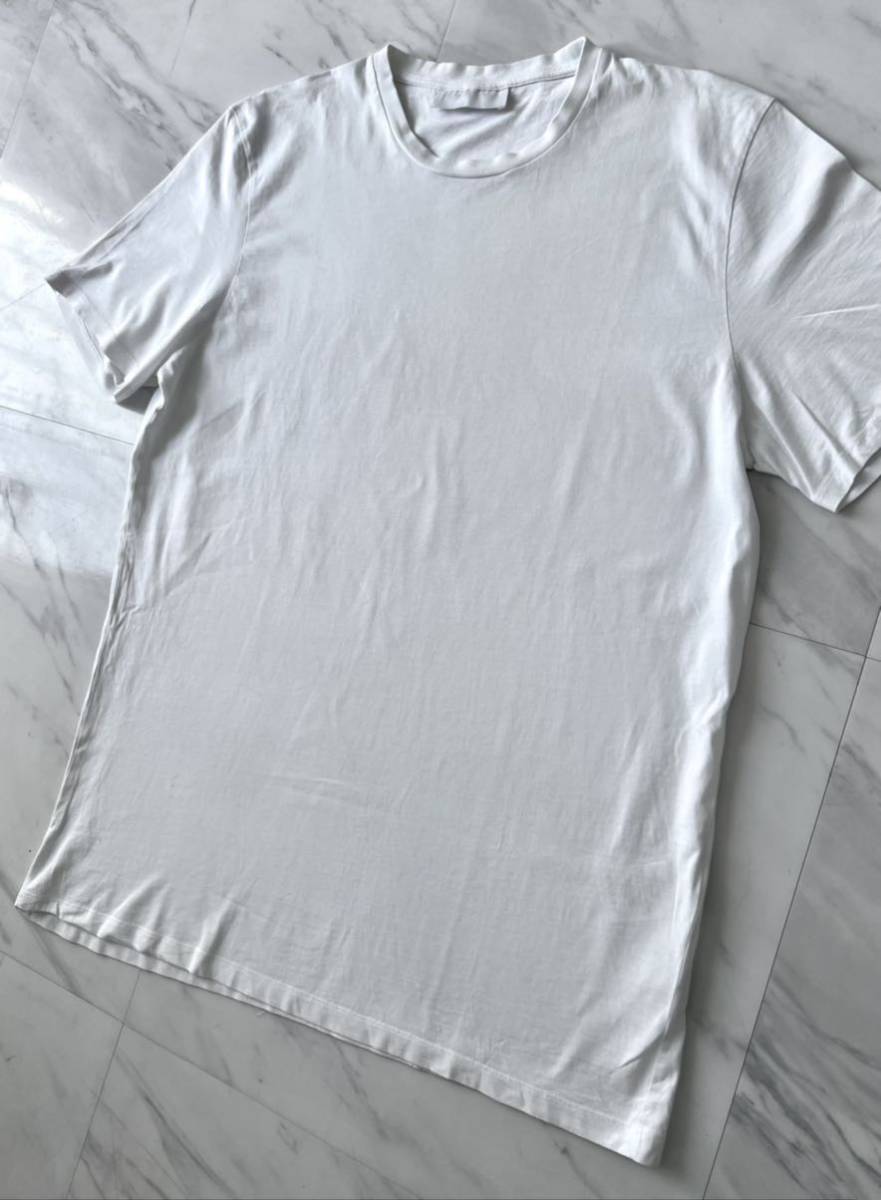 希少 名作 美品 NEIL BARRETT 18SS ビッグ シルエット Tシャツ XL 無地 ホワイト ニールバレット オーバー サイズ 国内正規品 ポルトガル製_画像2