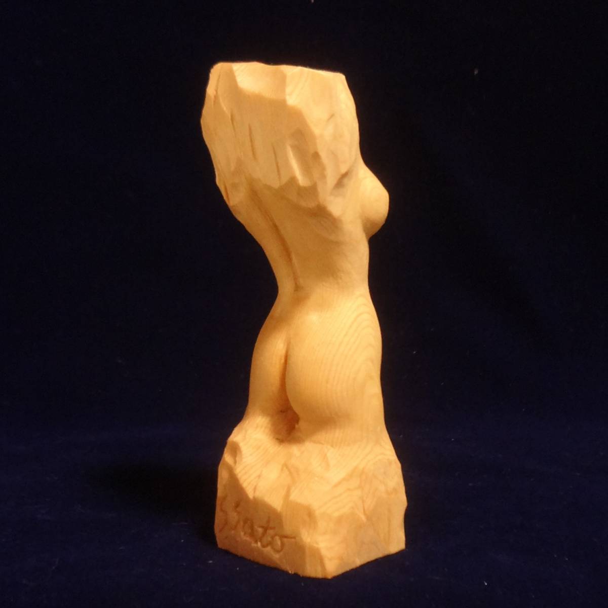  exhibitior work tree sculpture art [toruso] objet d'art bust original .. art art woman hand made pine hand carving sculpture 