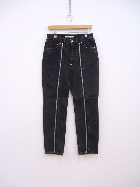 2-0810G♪ JOHN LAWRENCE SULLIVAN BLEACHED DENIM ZIPPED PANTS 定価