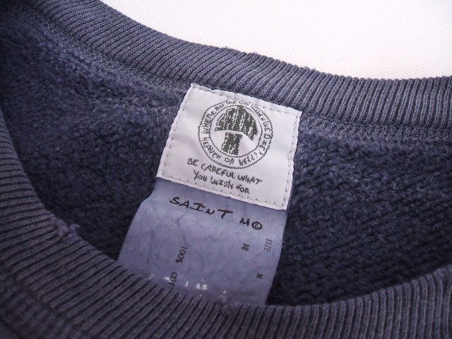 2-0804M♪ SAINT MICHAEL SM-A21-0000-027 スカル スウェットシャツ