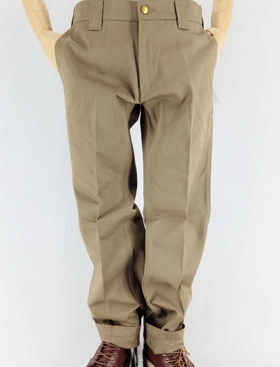 BLUCO WORK GARMENT/ブルコ SLIM WORK PANTS/ OL-063カラー(KHK)、サイズXL、新品、税込価格、送料無料、ハーレー、チョッパー 茶色セットスーツ メンズ (身長約170cm用)