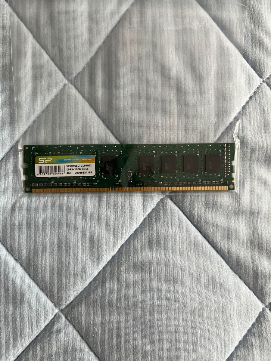 中古シリコンパワー デスクトップPC用メモリ DDR3 1600 PC3-12800 4GB×1枚