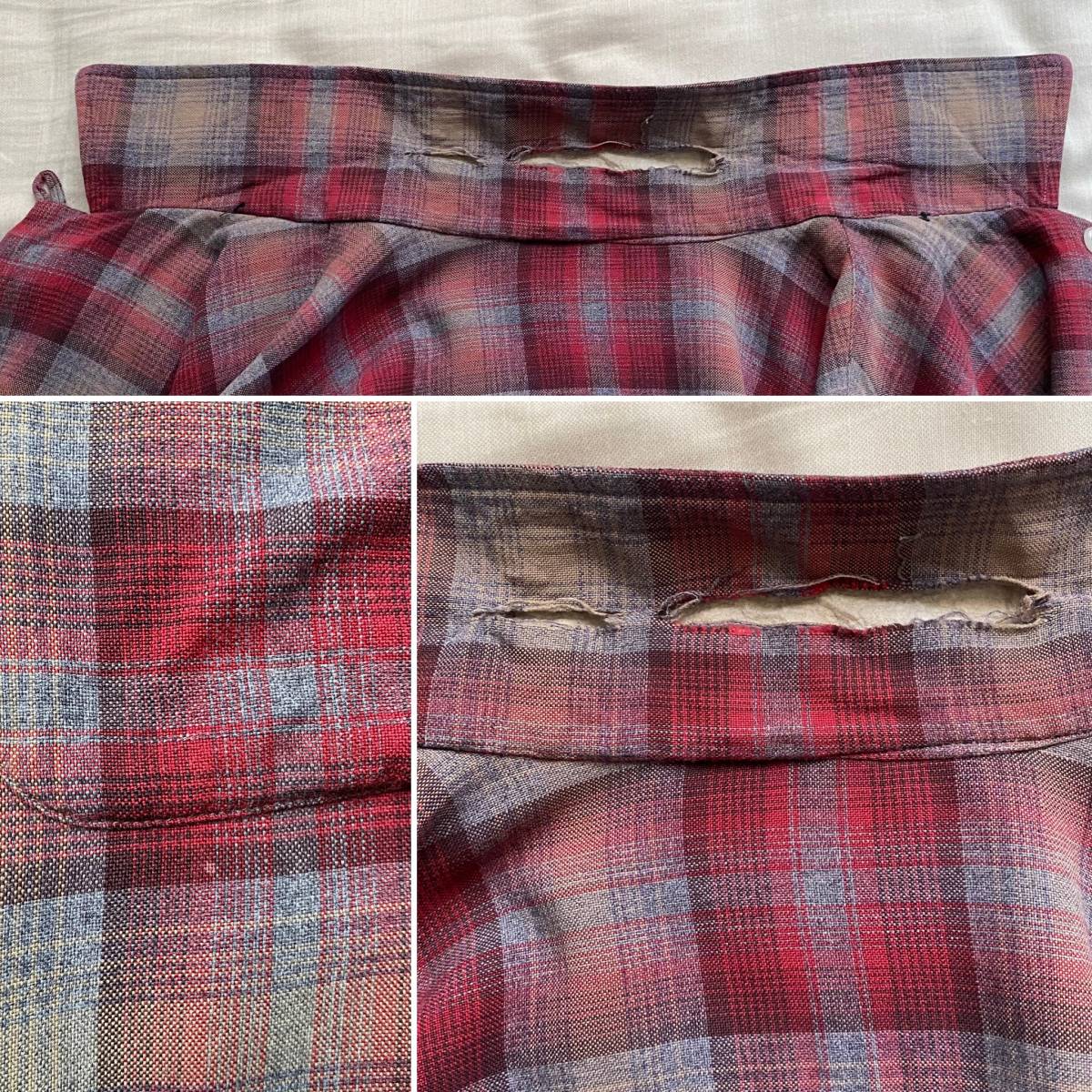 60s KENTFIELD Ombre Check Shirt オープンカラー オンブレ 60s KENTFIELD Ombre Check Shirt オープンカラー オンブレ