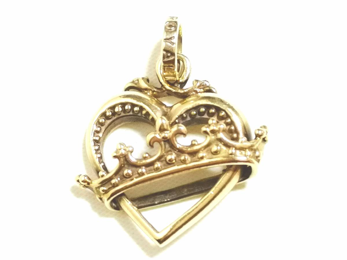 ☆レア 豪華 K9 金 ゴールド 本物 正規品 ロイヤルオーダー Empty Heart 9K GOLD エンプティー ハート ペンダントトップ☆_画像は実物を撮影しております。