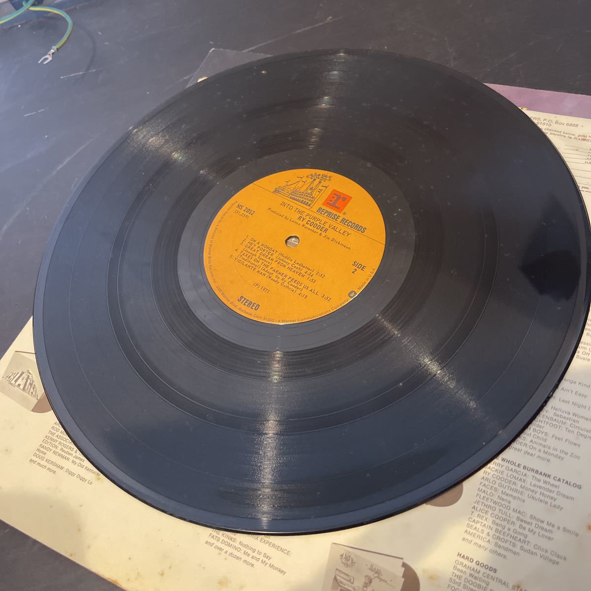 US盤 RY COODER INTO THE PURPLE VALLEY レコード_画像8