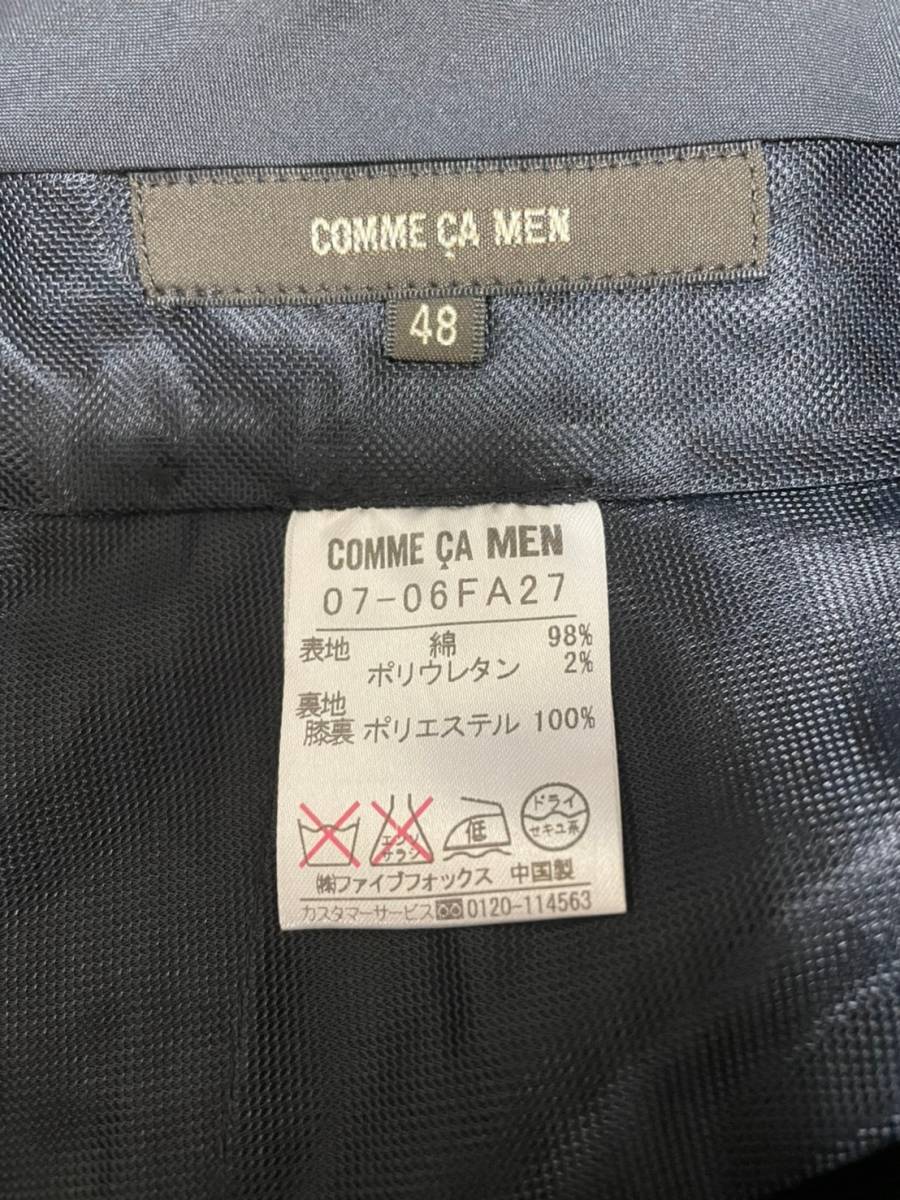 未使用☆[COMME CA MEN] coldblack コールドブラック生地 ストレッチコットンパンツ 48 ブラック コムサメン_画像4