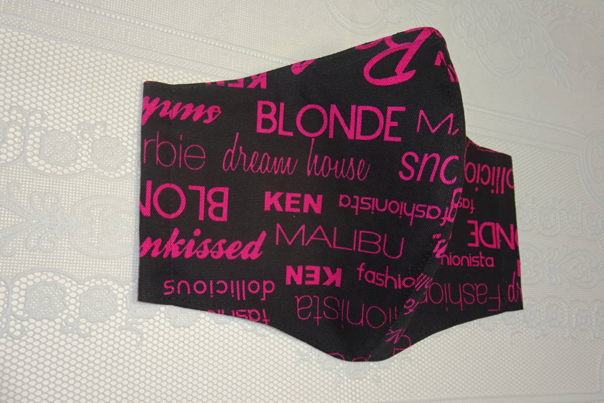  extra-large size 18×30. black pink britain character nose wire entering 3L mega big size large size inner mask hand made 