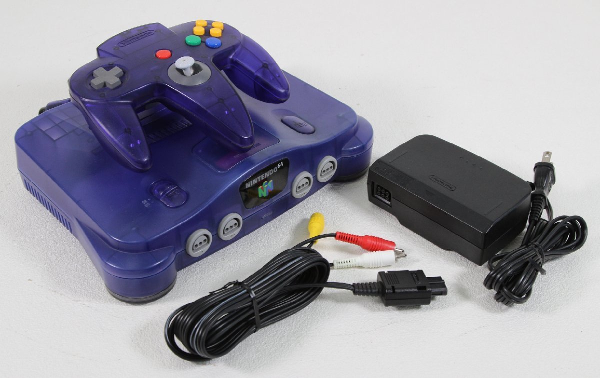 □現状品□ NINTENDO64 ミッドナイトブルー 限定カラー ゲーム可