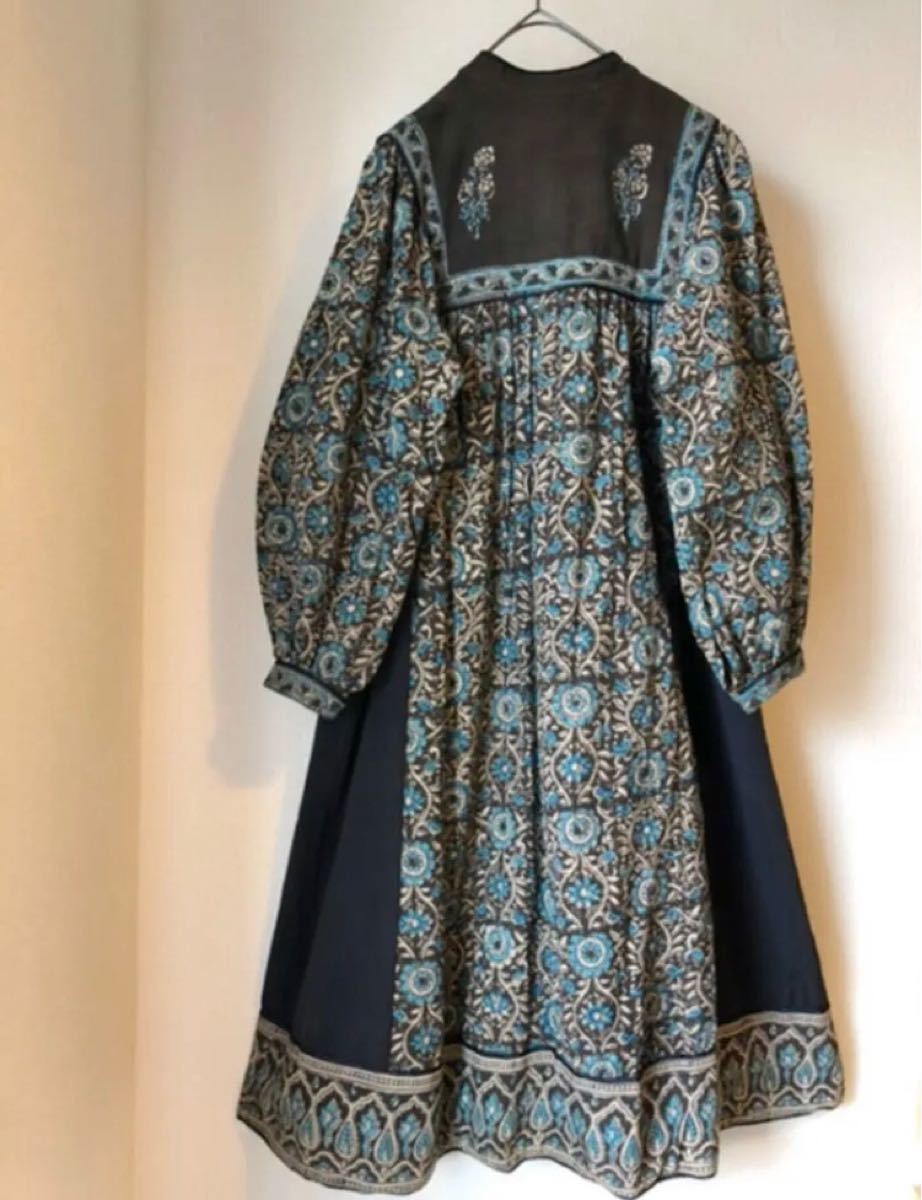希少 ヴィンテージ インド綿 ドレス PHOOL 希少ヴィンテージインド綿ドレスPHOOL