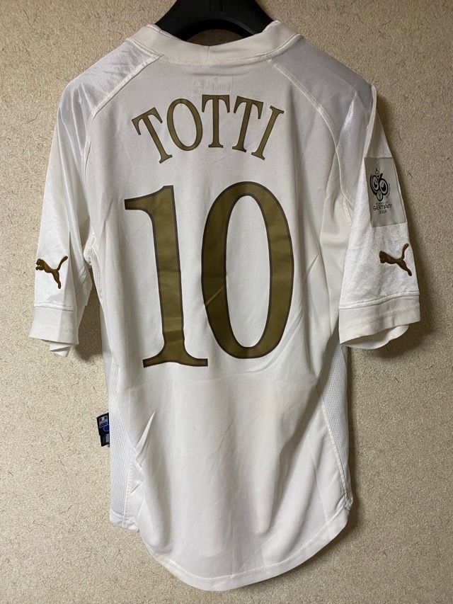 【実使用】《イタリア代表》【TOTTI #10】《王子様トッティ》2005 A ユニフォーム 2006W杯予選 ASローマ バッジョ デル・ピエーロ ピルロ