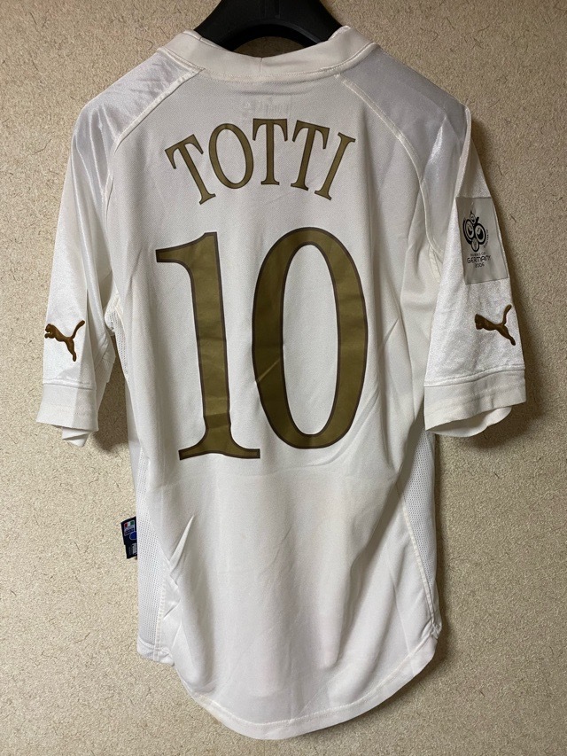 【実使用】《イタリア代表》【TOTTI #10】《王子様トッティ》2005 A ユニフォーム 2006W杯予選 ASローマ バッジョ デル・ピエーロ ピルロ_画像1