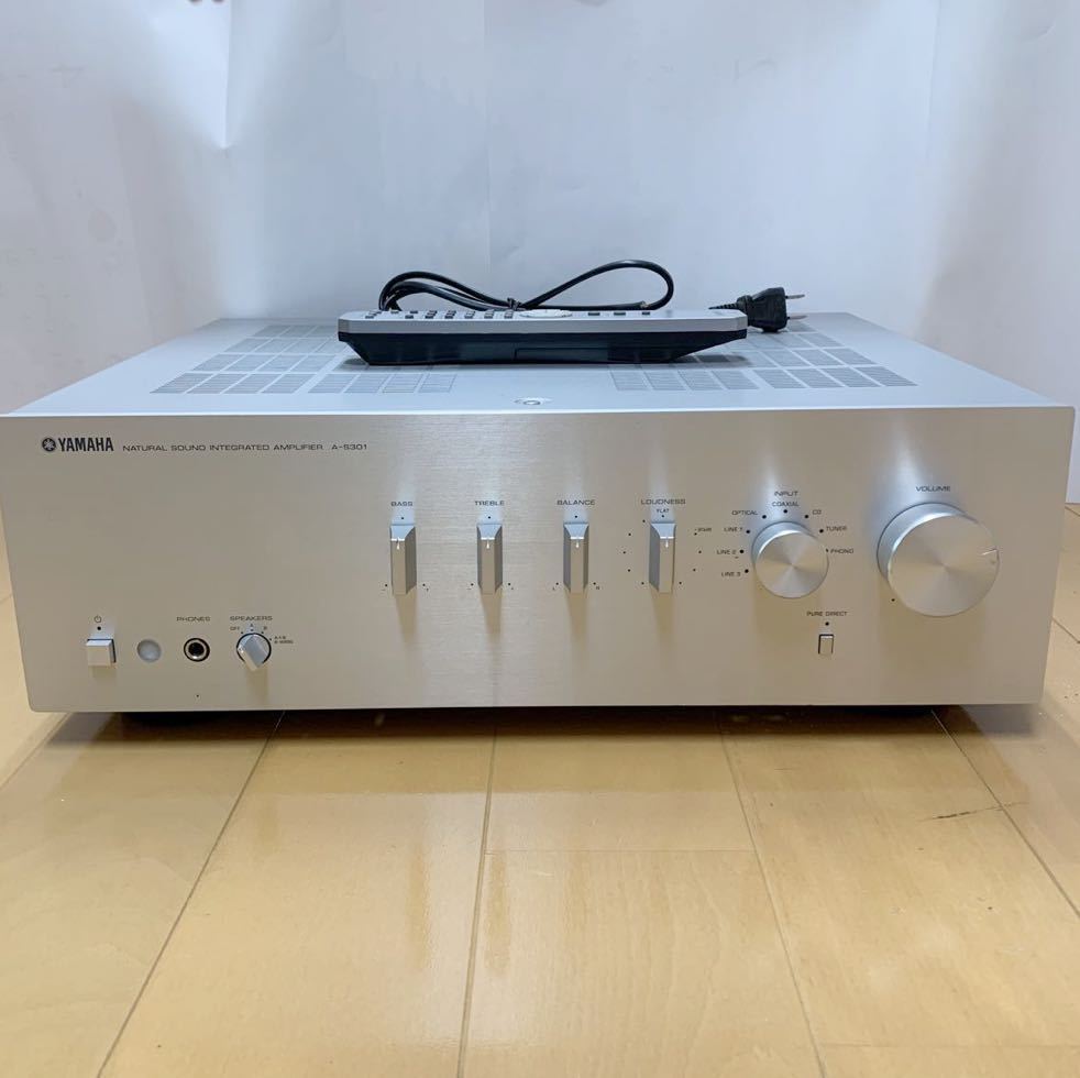 YAMAHA A-S301 プリメインアンプ リモコン付き ヤマハ ジャンク www