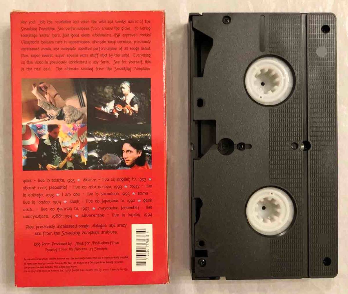 #1994 year US original Smashing Pumpkins - Vieuphoria VHS V3 7 2434 77788 3 4 Virgin Music Video