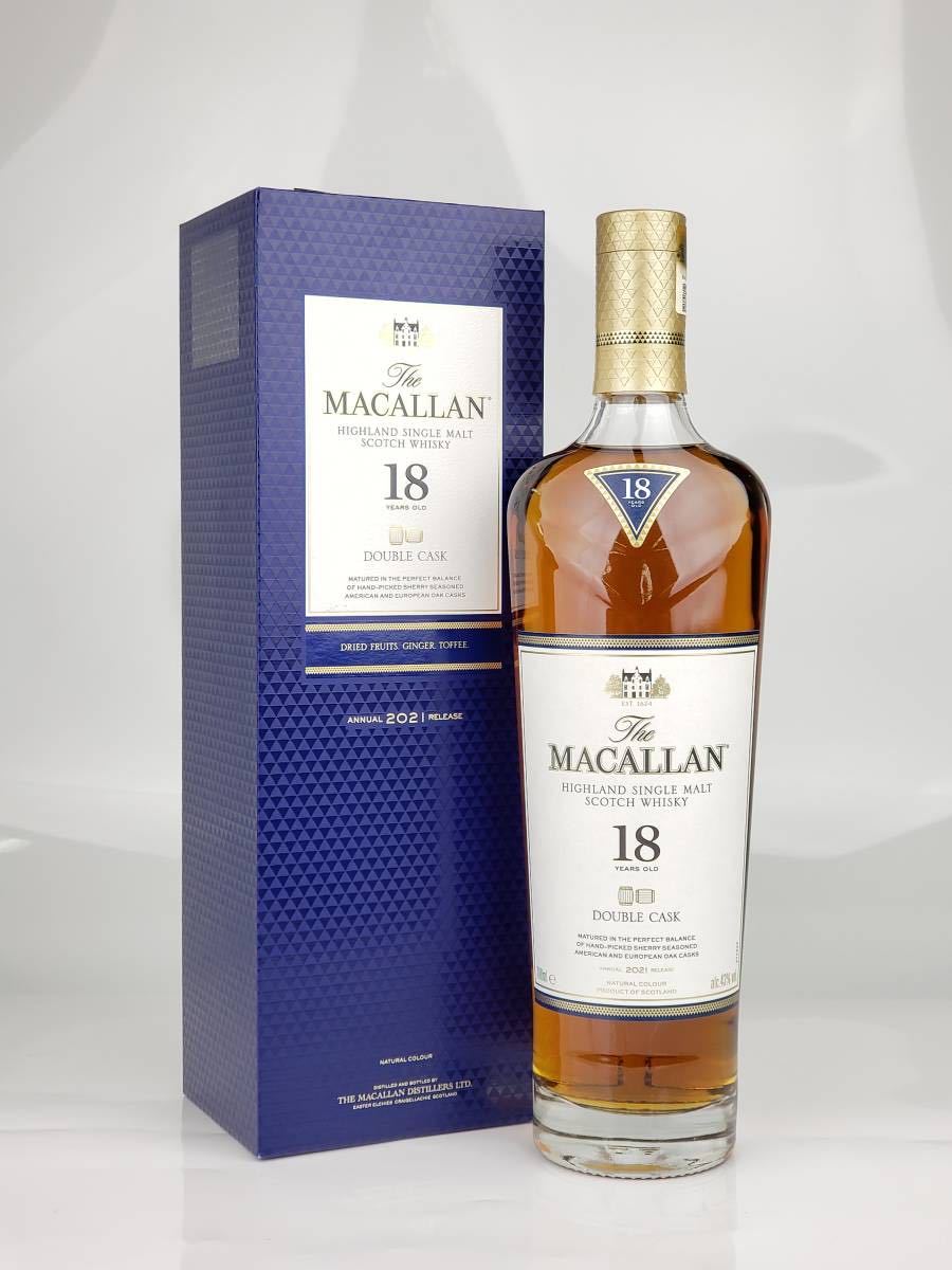 【公式通販】ストア  箱付き MACALLAN 18年 ダブルカスク マッカラン ウイスキー