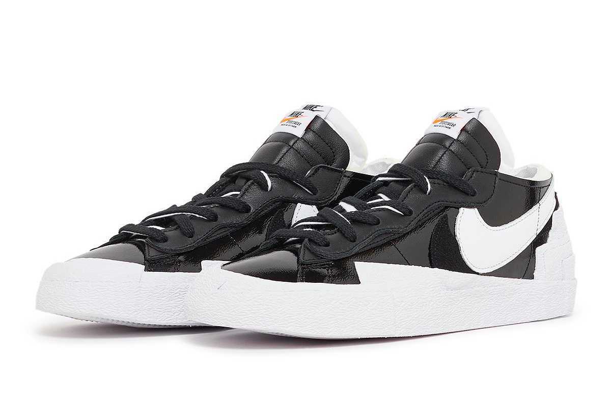 国内正規品 sacai Nike Blazer Low ブラックパテントレザー 28cm