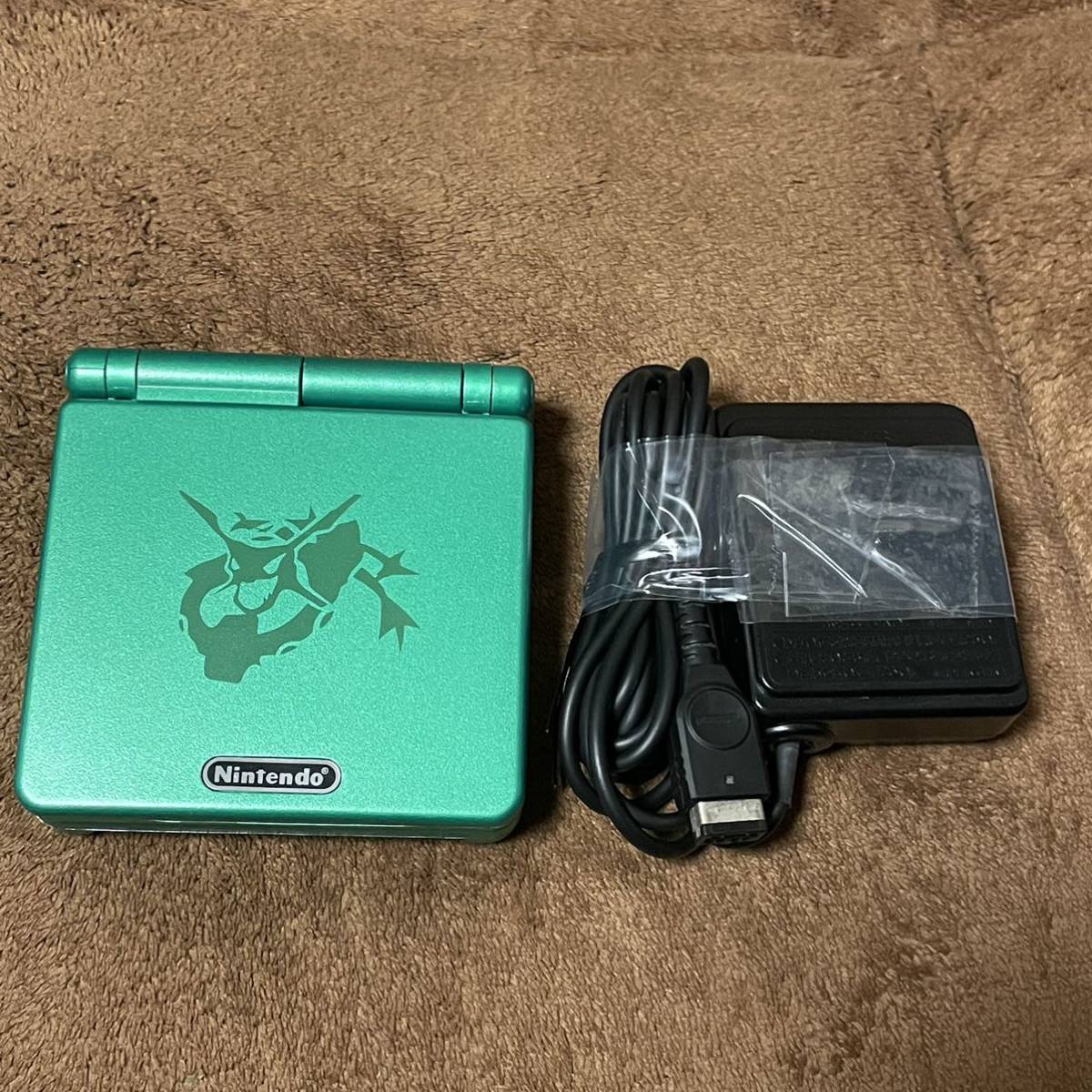 美品 GBASP ゲームボーイアドバンスSP レックウザエディション