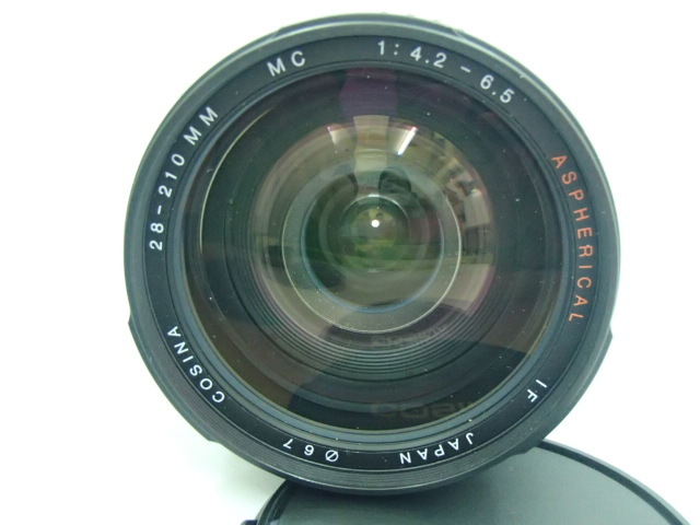＃48081 COSINA コシナ カメラ レンズ PENTAX ペンタックス用 28-210mm 1:4.2-6.5 MC Φ67 中古現状品_画像6