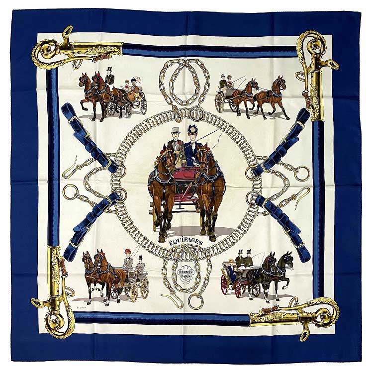 再入荷 HERMESカレ90 馬車ホワイト | www.aosfiji.org