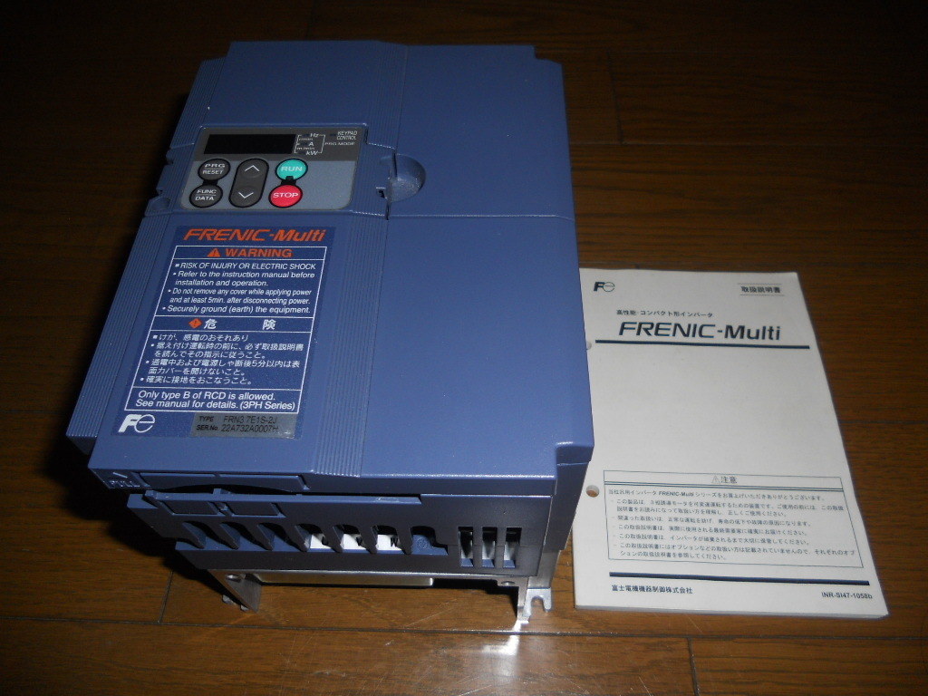 ★ 美品 動作確認済み 富士電機 FUJI FRN3.7E1S-2J インバータ 3.7ｋｗ ★