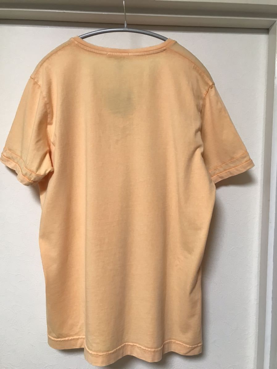 ◆【未使用】Safari Lounge サファリラウンジ / CROSSLEY クロスリー/【限定商品】VネックTシャツ/ ORANGE M size イタリア製_画像2