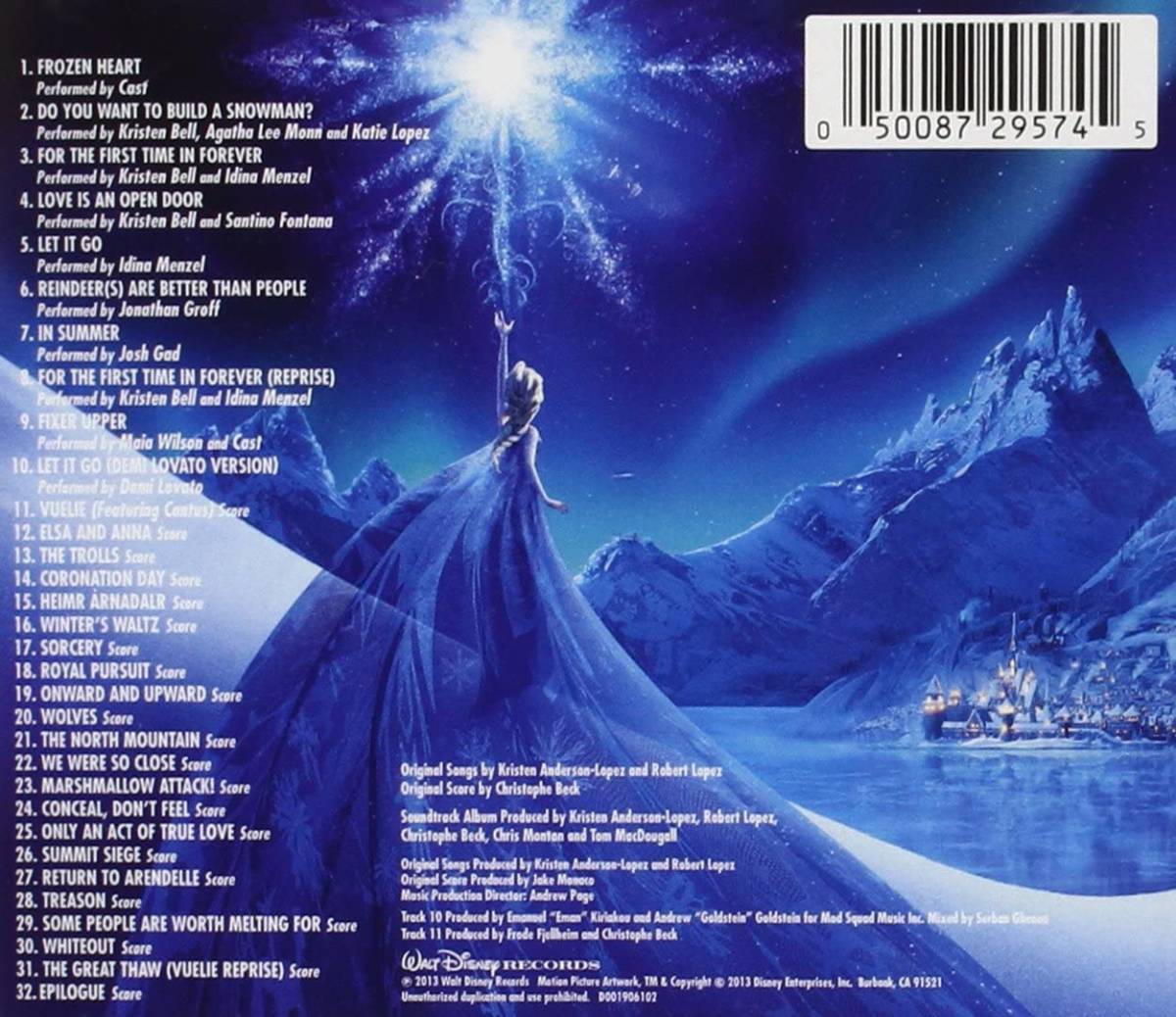 Frozen / Kristen Anderson зарубежная запись CD
