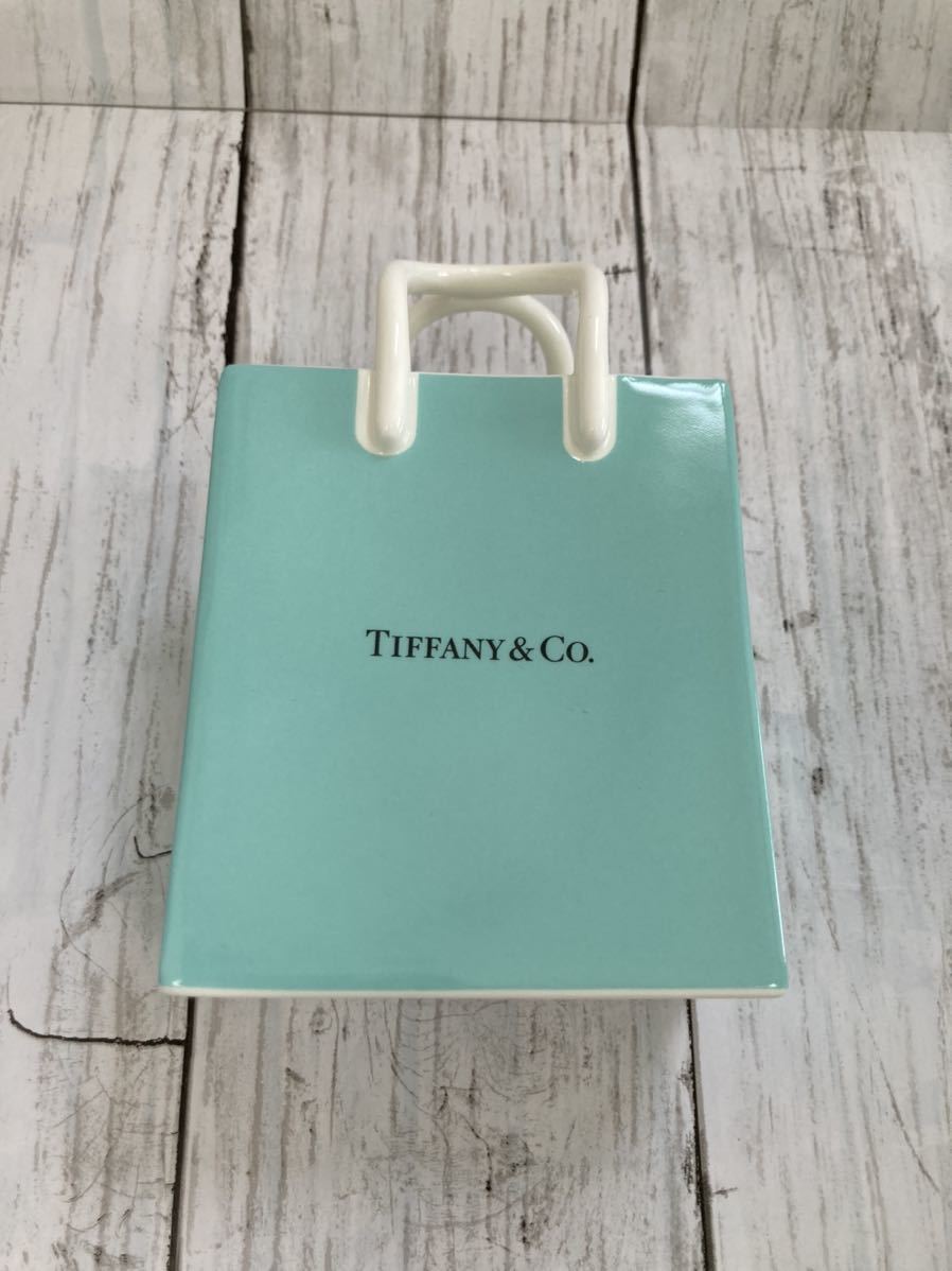TIFFANY  ティファニーショッピングバッグ型　 陶器オーナメント