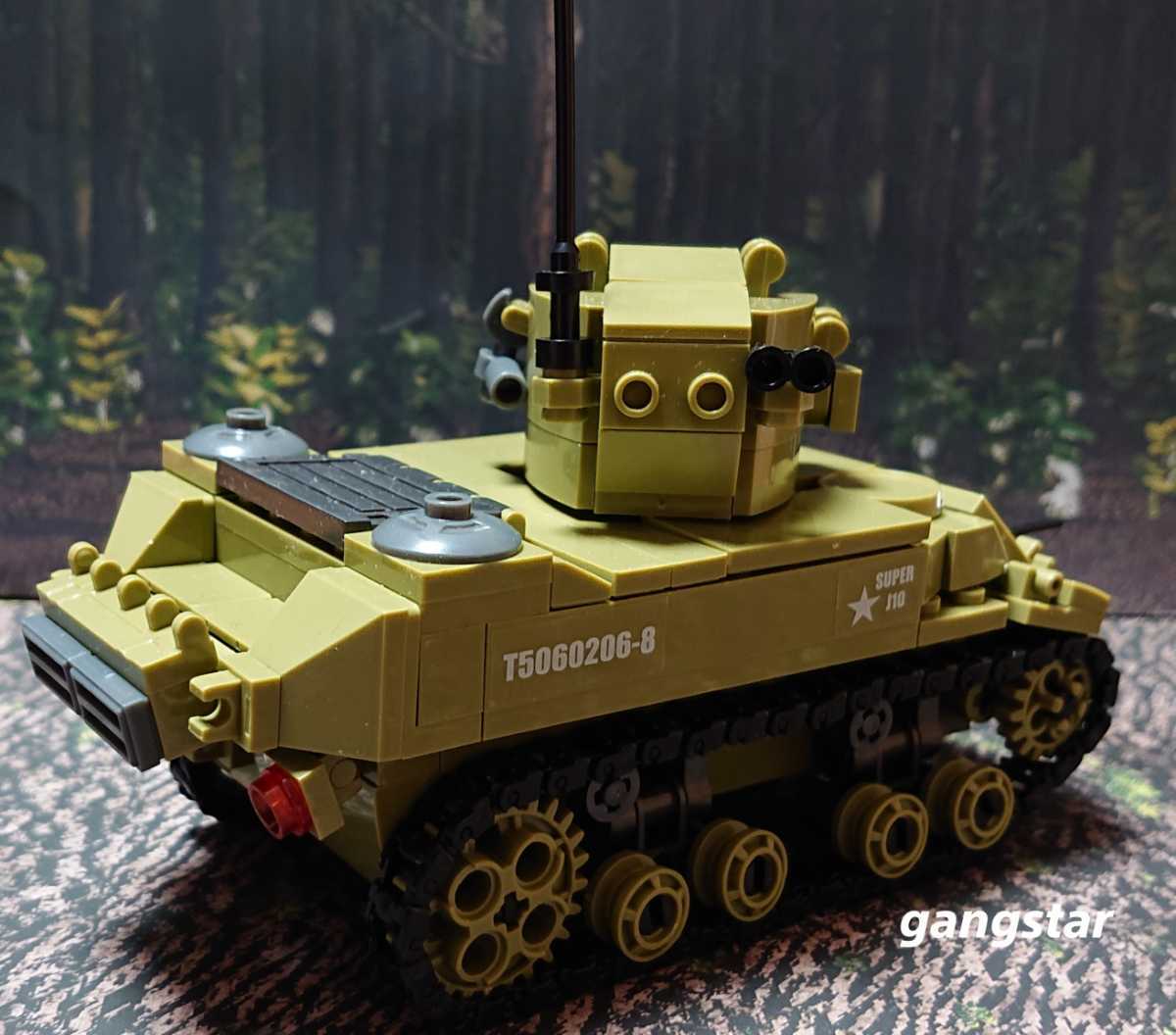 【国内発送 レゴ互換】M5 スチュアート 軽戦車 ミリタリーブロック模型_画像5