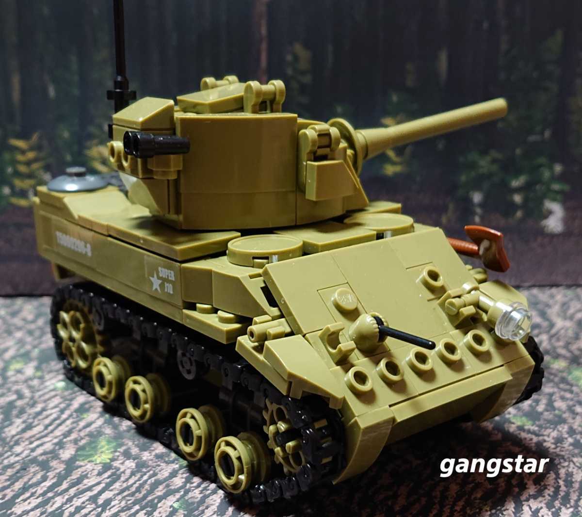 【国内発送 レゴ互換】M5 スチュアート 軽戦車 ミリタリーブロック模型の画像4