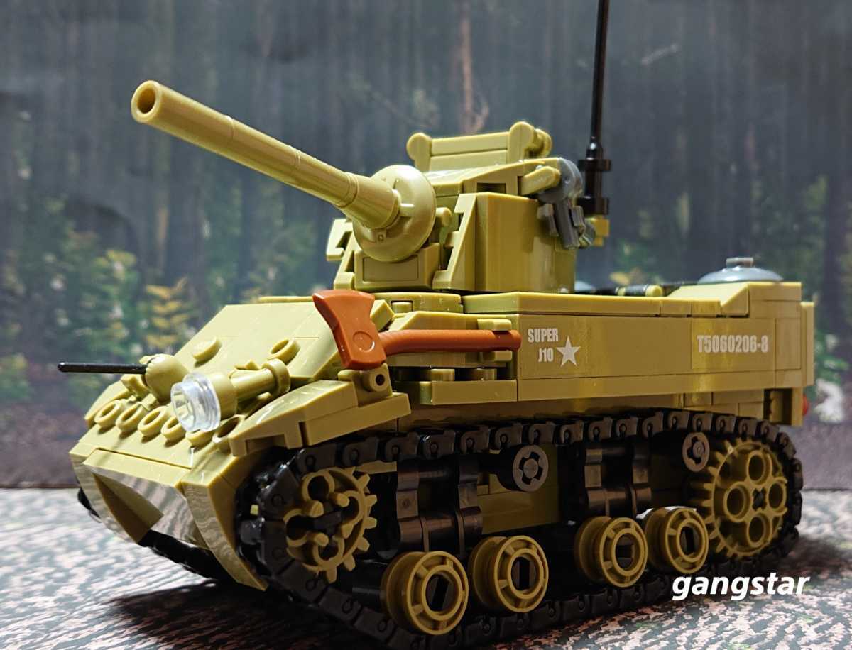 【国内発送 レゴ互換】M5 スチュアート 軽戦車 ミリタリーブロック模型の画像2