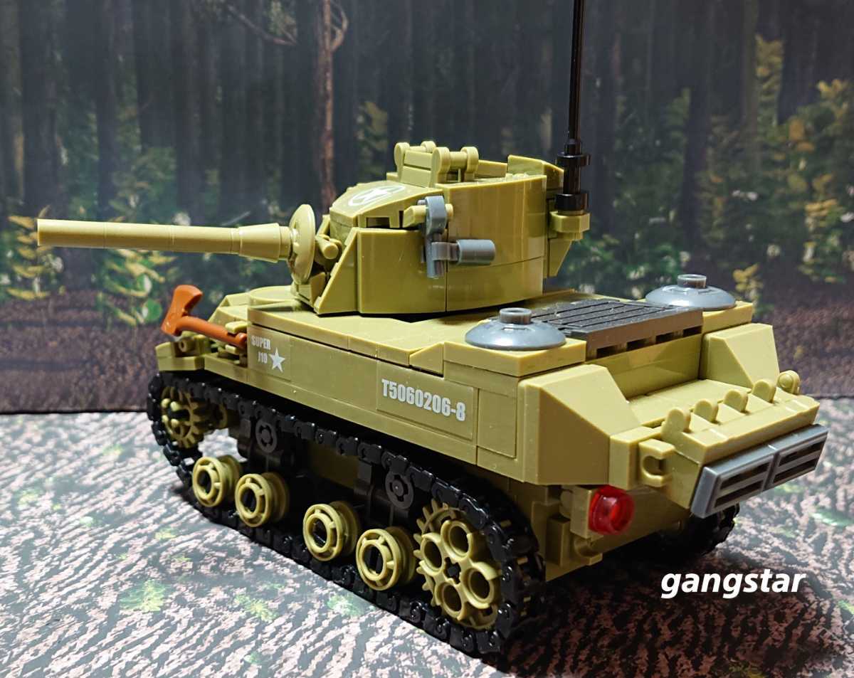 【国内発送 レゴ互換】M5 スチュアート 軽戦車 ミリタリーブロック模型の画像6