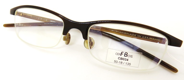  new goods beautiful goods CB034[CERF BOIS cell * boa ] Germany made high class glasses frame water cow hand made unisex stylish glasses gorgeous 