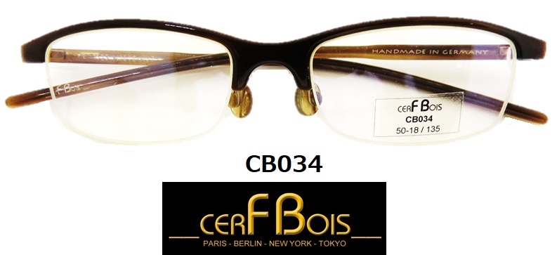  new goods beautiful goods CB034[CERF BOIS cell * boa ] Germany made high class glasses frame water cow hand made unisex stylish glasses gorgeous 