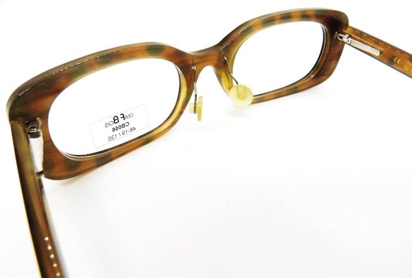 CB056[CERF BOIS cell * boa ] Germany made high class glasses frame Camel * dot stylish glasses unisex stylish new goods gorgeous 