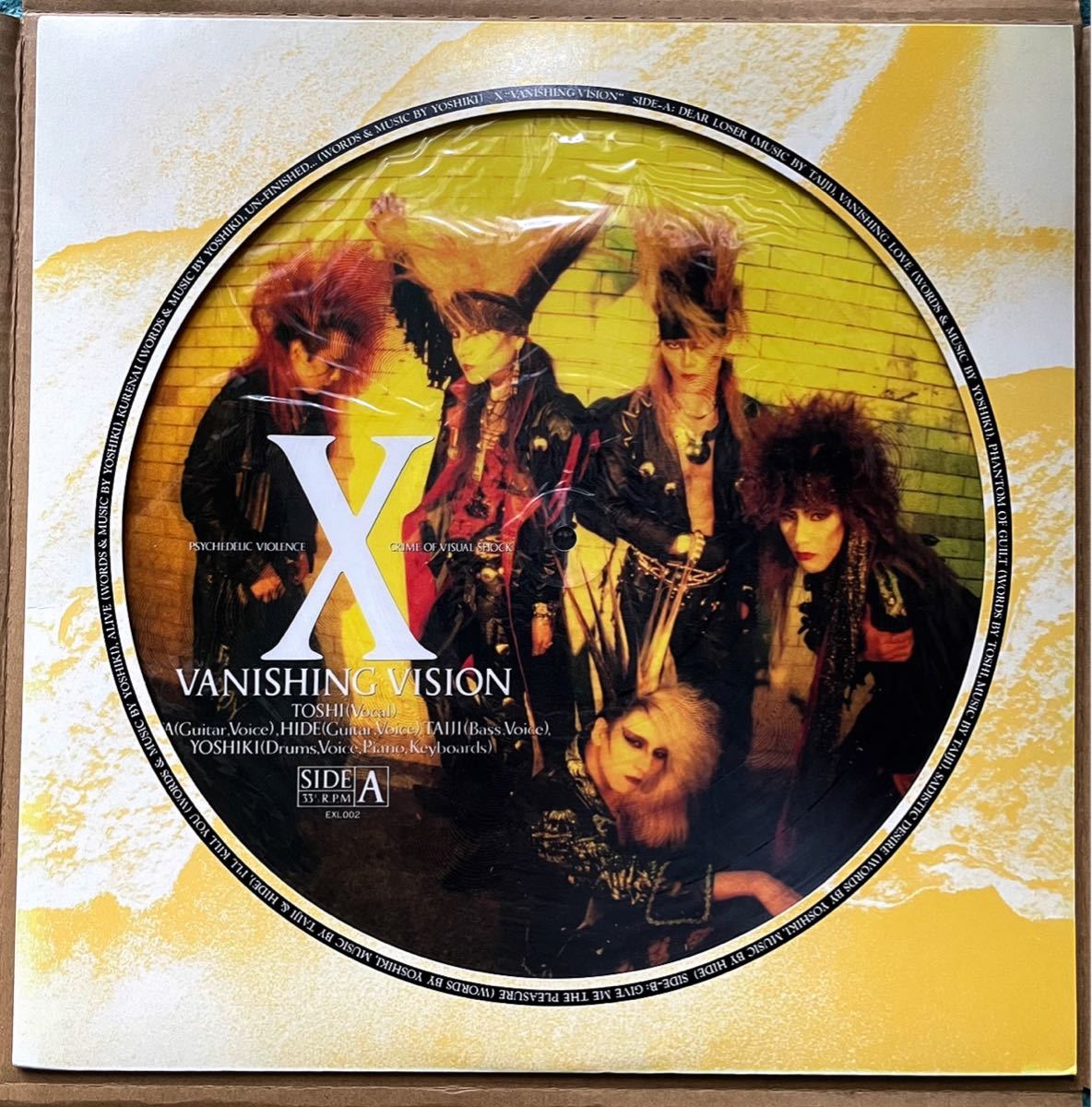 X JAPAN□『Vanishing Vision』ピクチャー盤 / Stab Me In The Back