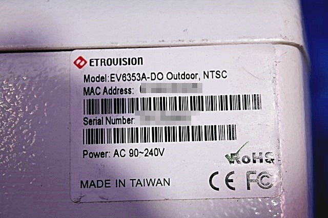 ETROUSION製 ネットワークカメラ EV6353A-DO　35149Y