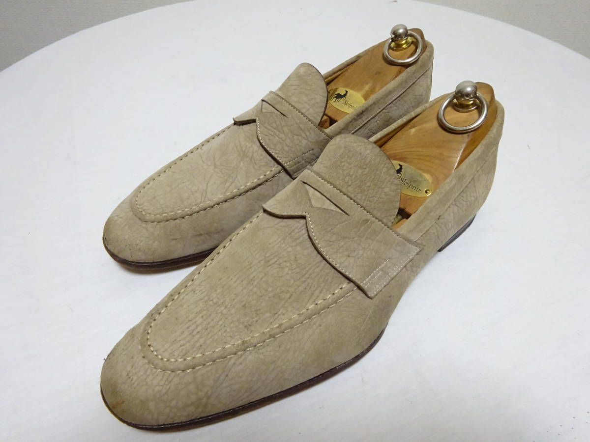 Santoni コインローファー 8.5F/27cm 高級ライン 72h限定 13034円引き