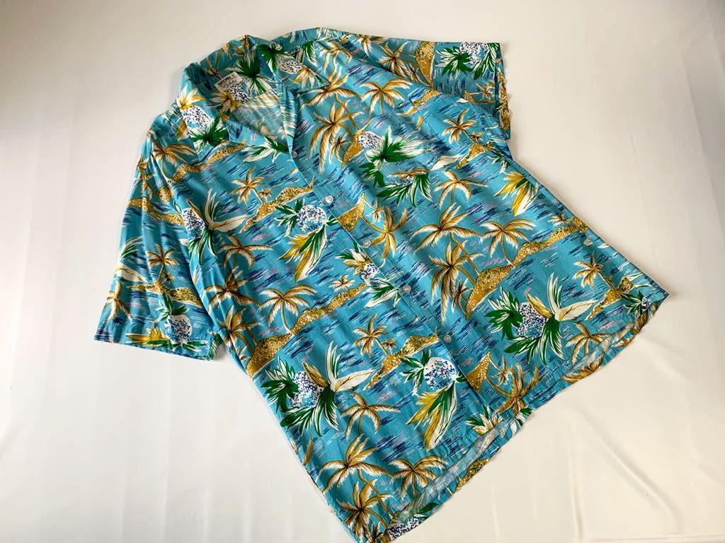 70's NEVADA 刺繍入りレーヨンシャツ　マスタード色 70's NEVADA 刺繍入りレーヨンシャツ マスタード色 60's 70's VINTAGE