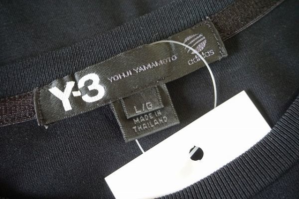 【即決】Y-3 yohji yamamoto ワイスリー ヨウジヤマモト メンズ 長袖Tシャツ 背柄 黒ベース サイズ:L/G【761913】_画像6