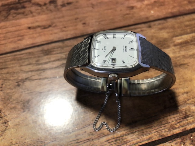 希少 レア アンティーク SEIKO DELIKA デリカ AUTOMATIC デイト ホワイト 2415-3060 純正ブレス 自動巻 ヴィンテージ 腕時計_画像3