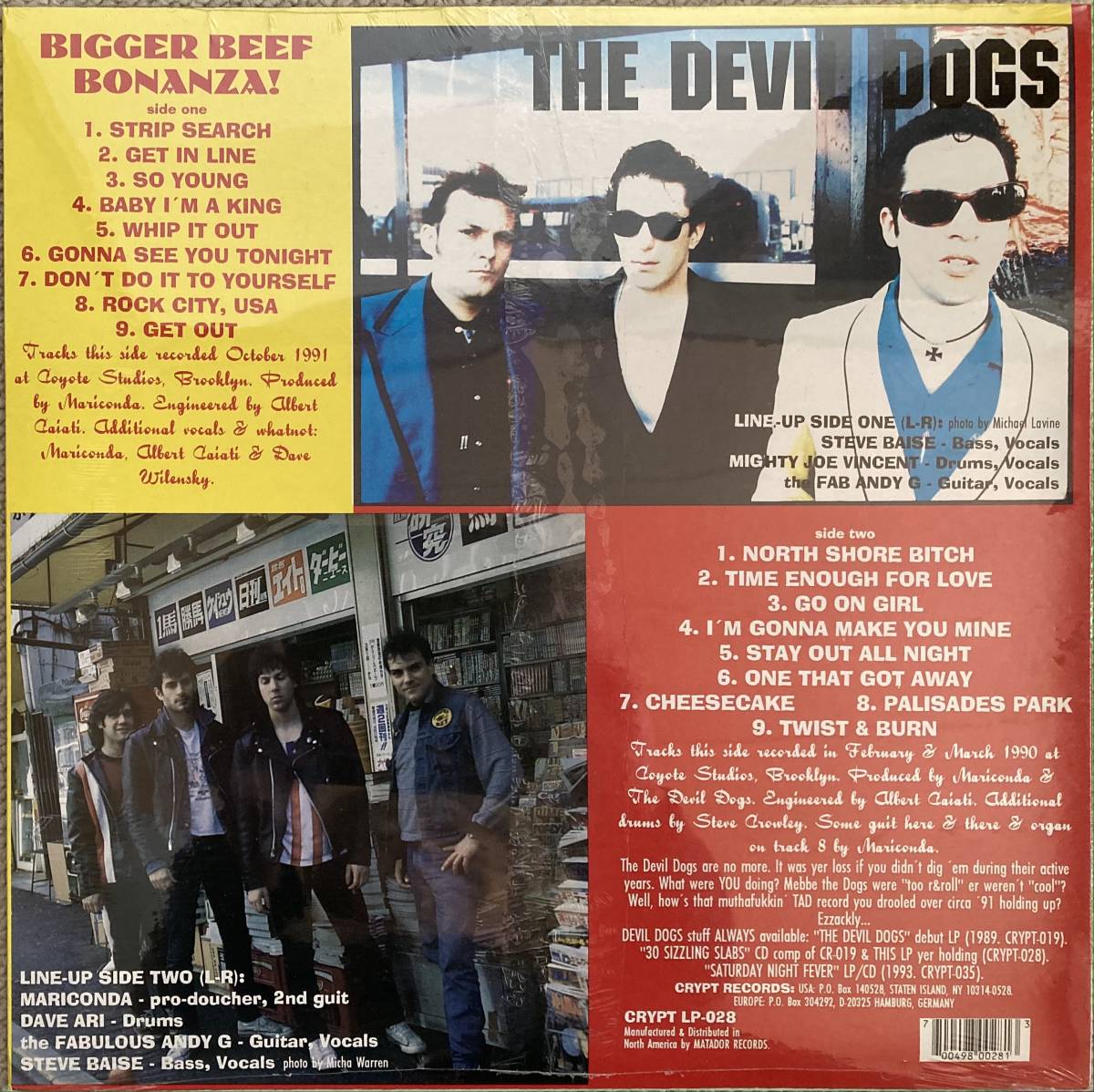 独未開封新品LP THE DEVIL DOGS/BIGGER BEEF BONANZA! ガレージパンク名盤_画像2