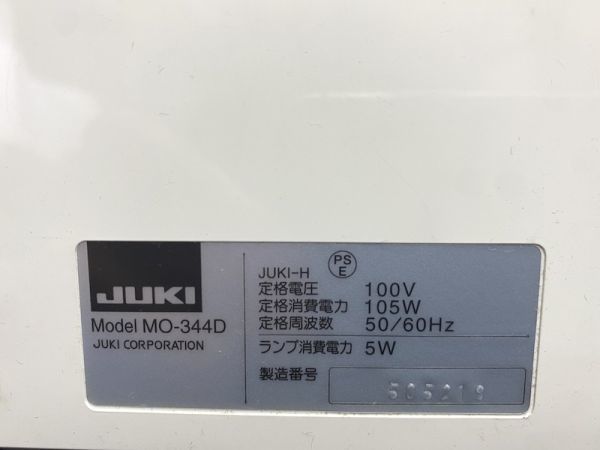 【K382】ジューキ JUKI 2本針4本糸ロックミシン MO-344D 電源コード無し b_画像6
