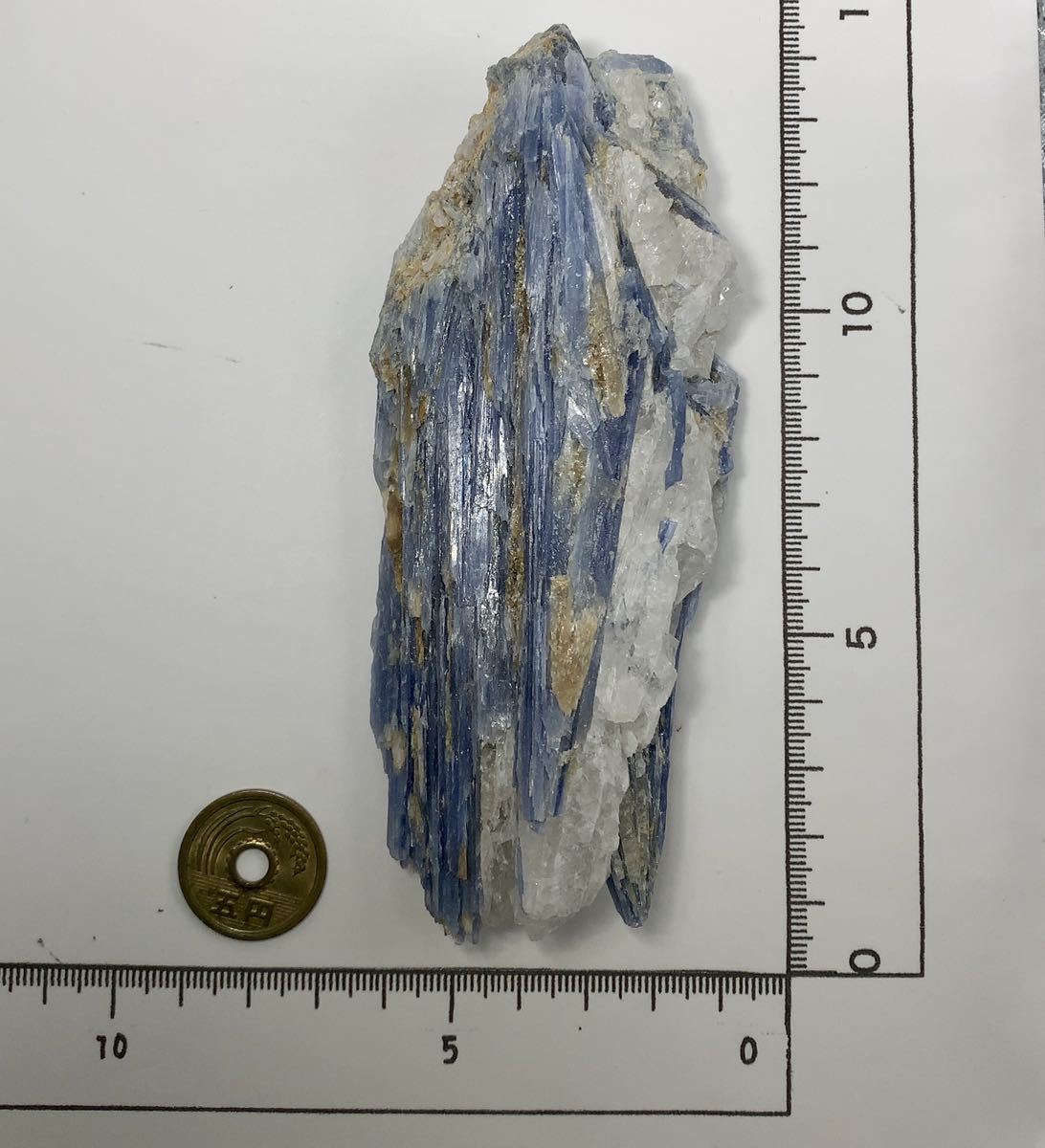 No.00345　藍昌石　重さ:254.0g カイヤナイト　水晶 原石 天然石 パワーストーン 鉱物標本_画像1