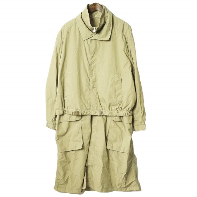 新品 LEMAIRE ルメール 22SS PARACHUTE PARKA パラシュートパーカ X221 CO175 LF726 M PALE KHAKI レイヤード コート アウター g7011_画像1