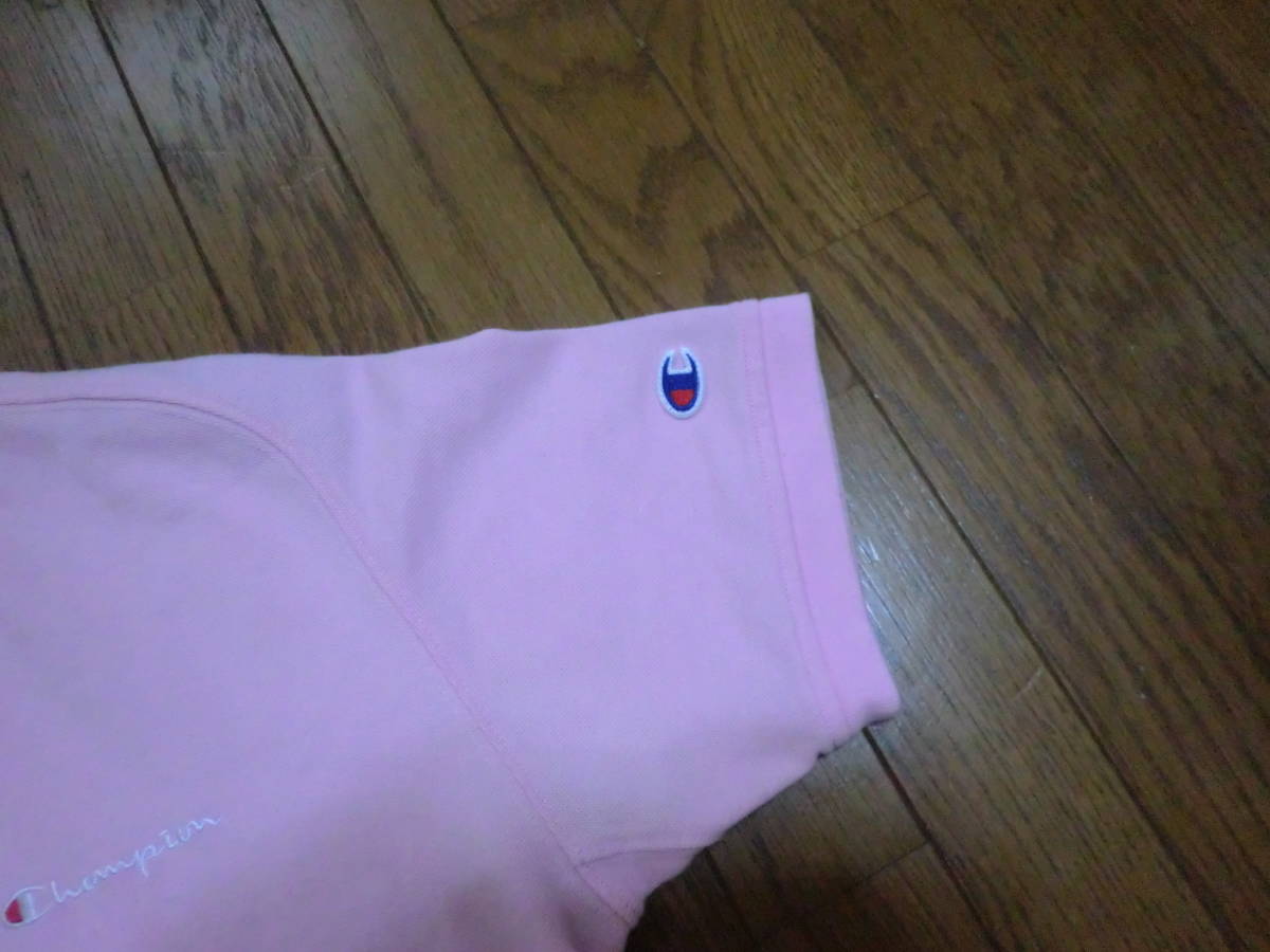 CHAMPION チャンピオン ポロシャツ 半袖 トップス ピンク系 size:M_画像7