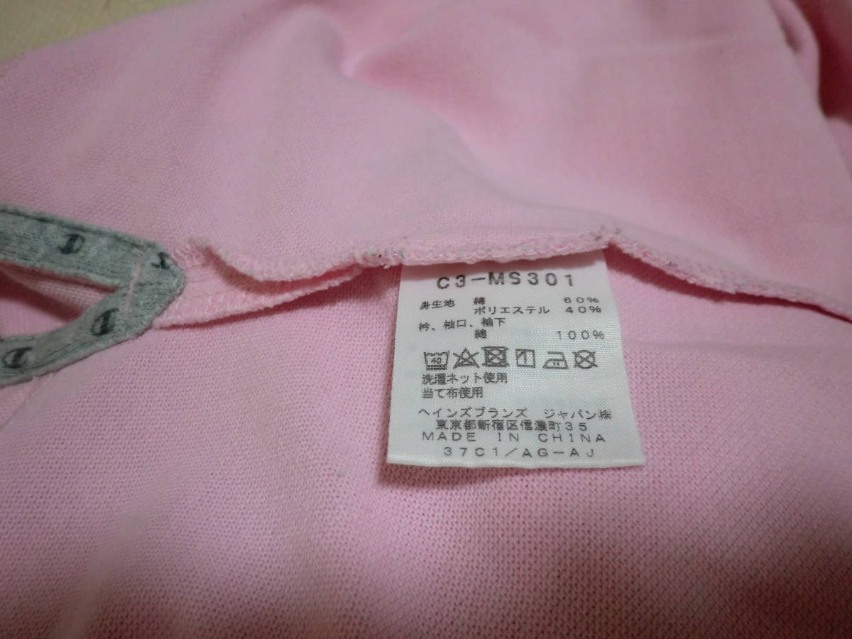 CHAMPION チャンピオン ポロシャツ 半袖 トップス ピンク系 size:M_画像8