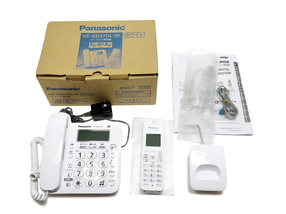Yahoo!オークション - 【比較的美品】Panasonic VE-GD27-W KX Yahoo!オークション - 【比較的美品】Panasonic VE-GD27-W KX