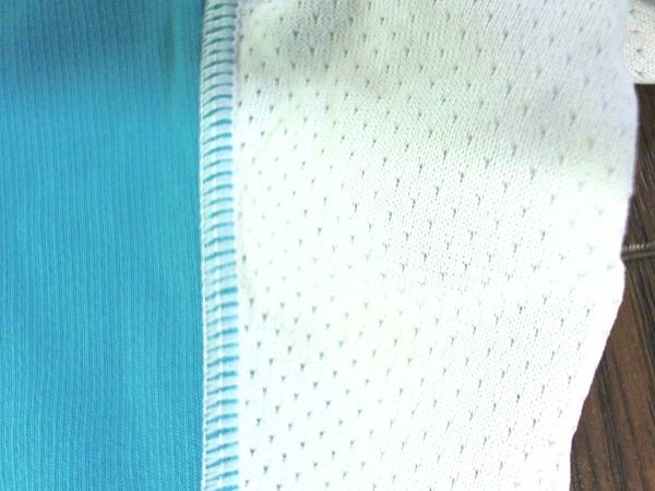 ●美品★トップバリュ☆TOPVALU☆半袖メッシュTシャツ レディース M 青緑白_画像9