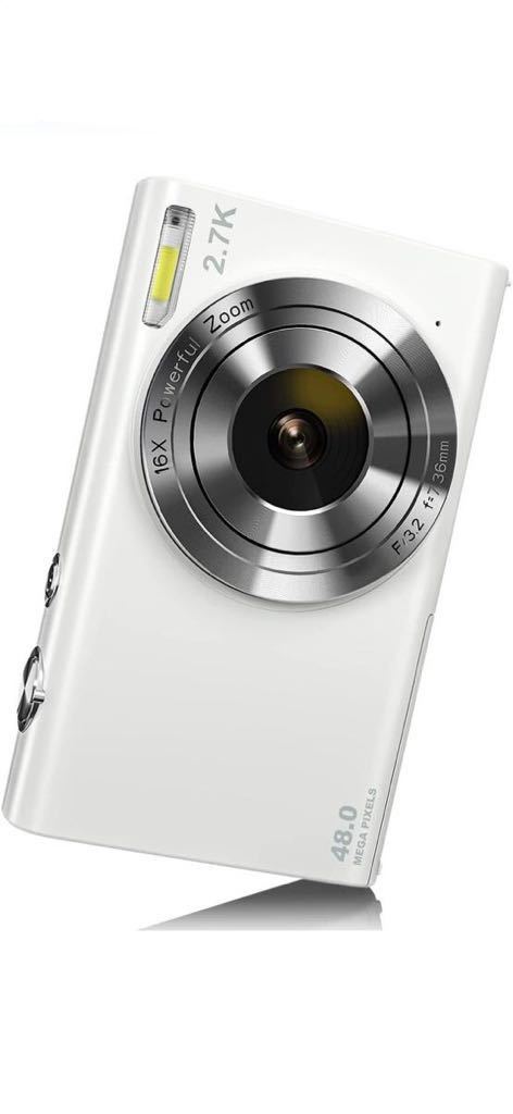 デジタルカメラ デジカメ コンパクト HDカメラ 1080P 4800万画素 16倍ズーム 軽量 携帯便利 2.88インチ30万画素IPSモニター USB C充電 _画像1